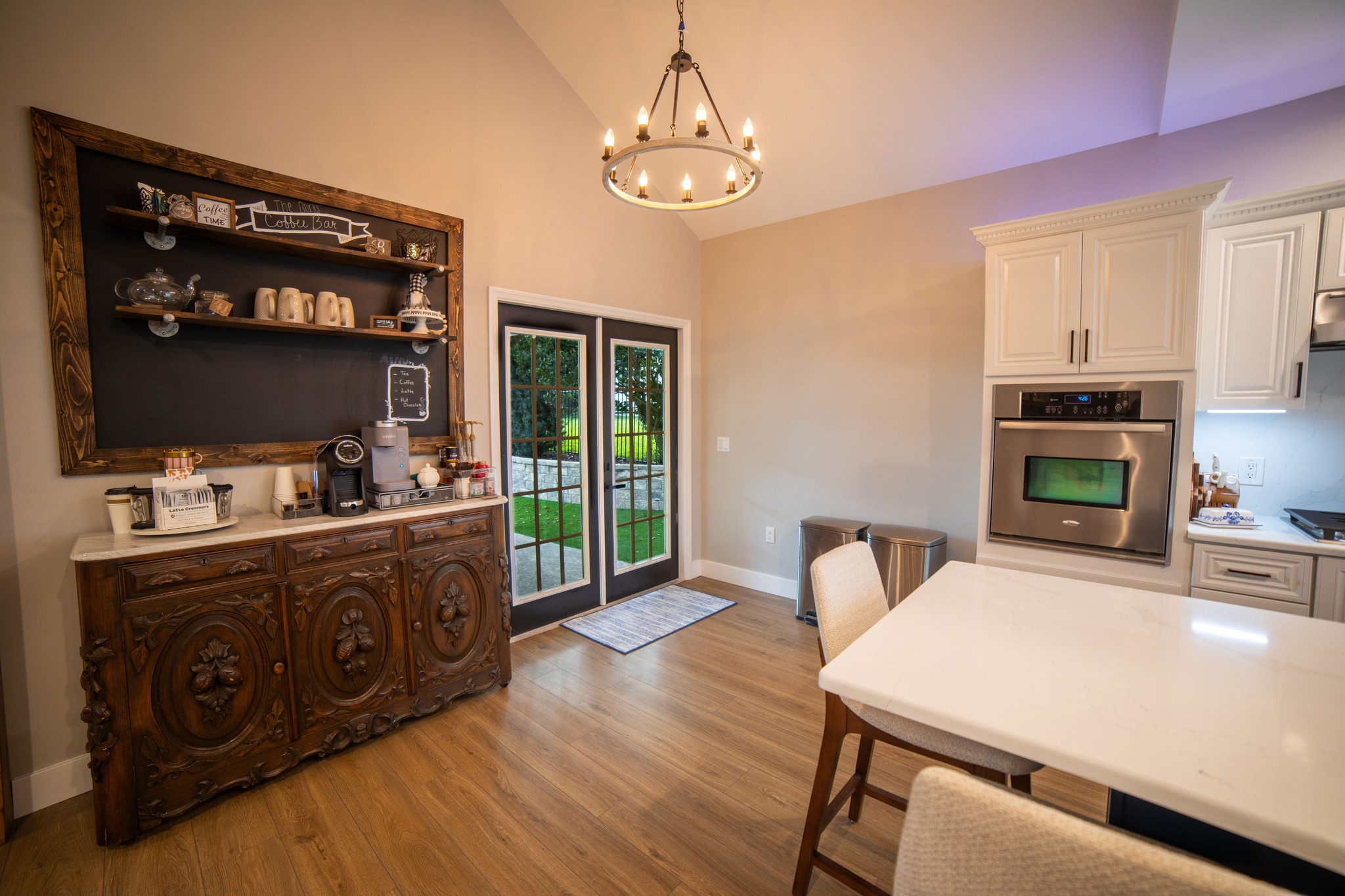 A full kitchen scene highlighting functionality and modern design elements.